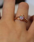 Pink Opal Claddagh