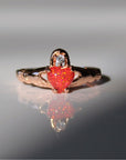 Red Opal Claddagh