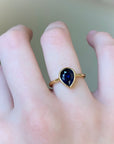 Sapphire Teardrop Ring