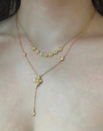 Opal Lily Necklace