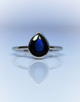 Sapphire Teardrop Ring