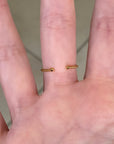 Citrine Sun Drop Ring