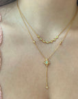 Opal Lily Necklace