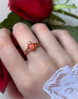 Red Opal Claddagh