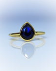 Sapphire Teardrop Ring