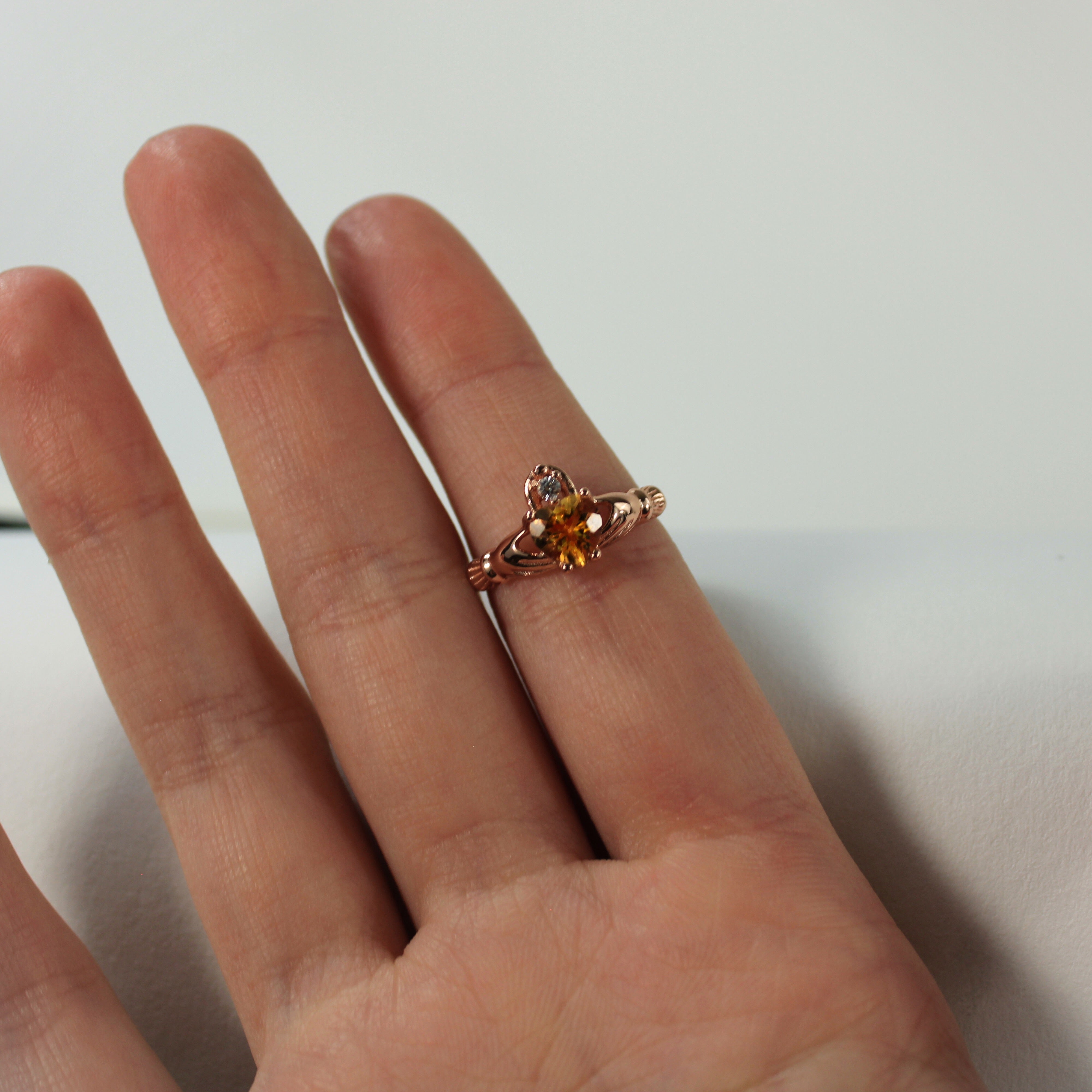 Citrine Claddagh