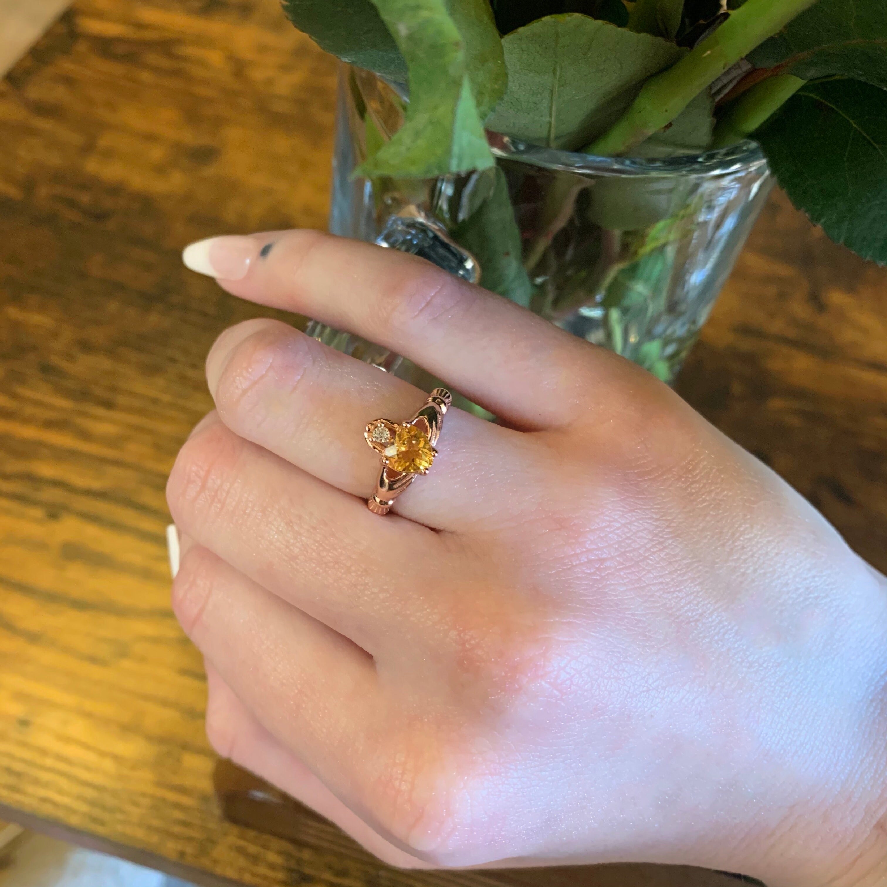 Citrine Claddagh