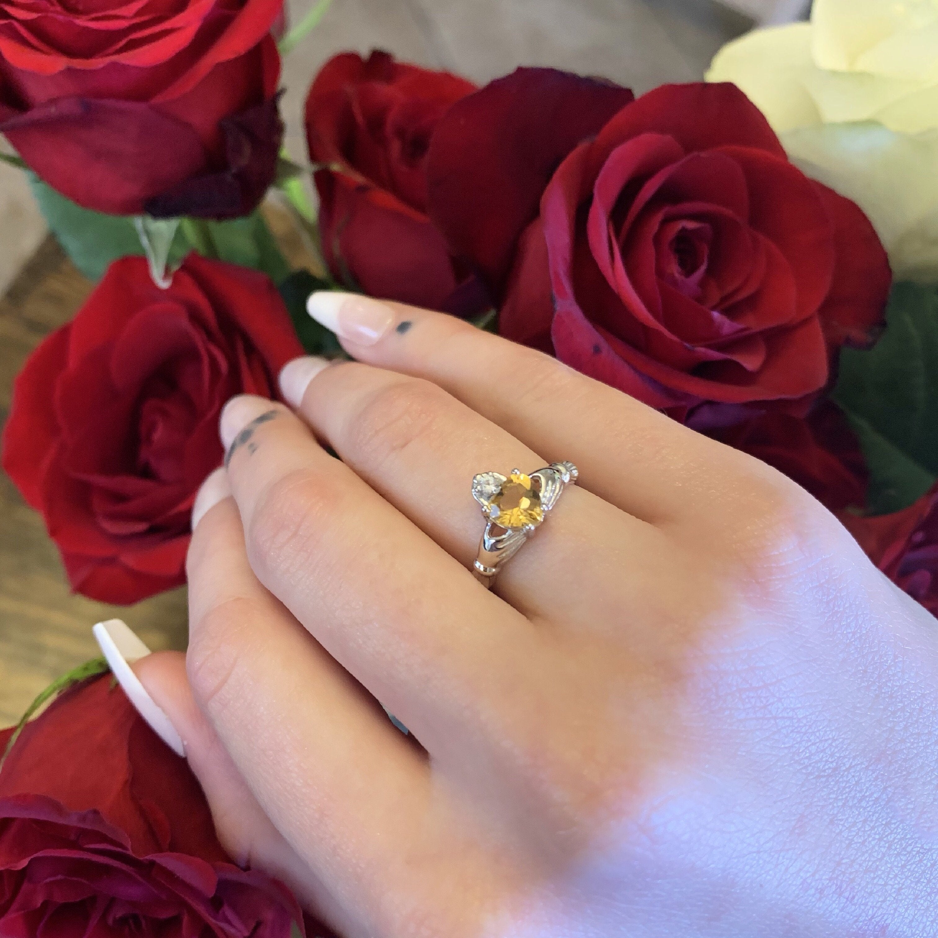 Citrine Claddagh