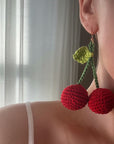 Cherry Pie Crochet Earrings
