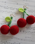 Cherry Pie Crochet Earrings