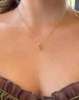 Citrine Sun Drop Necklace