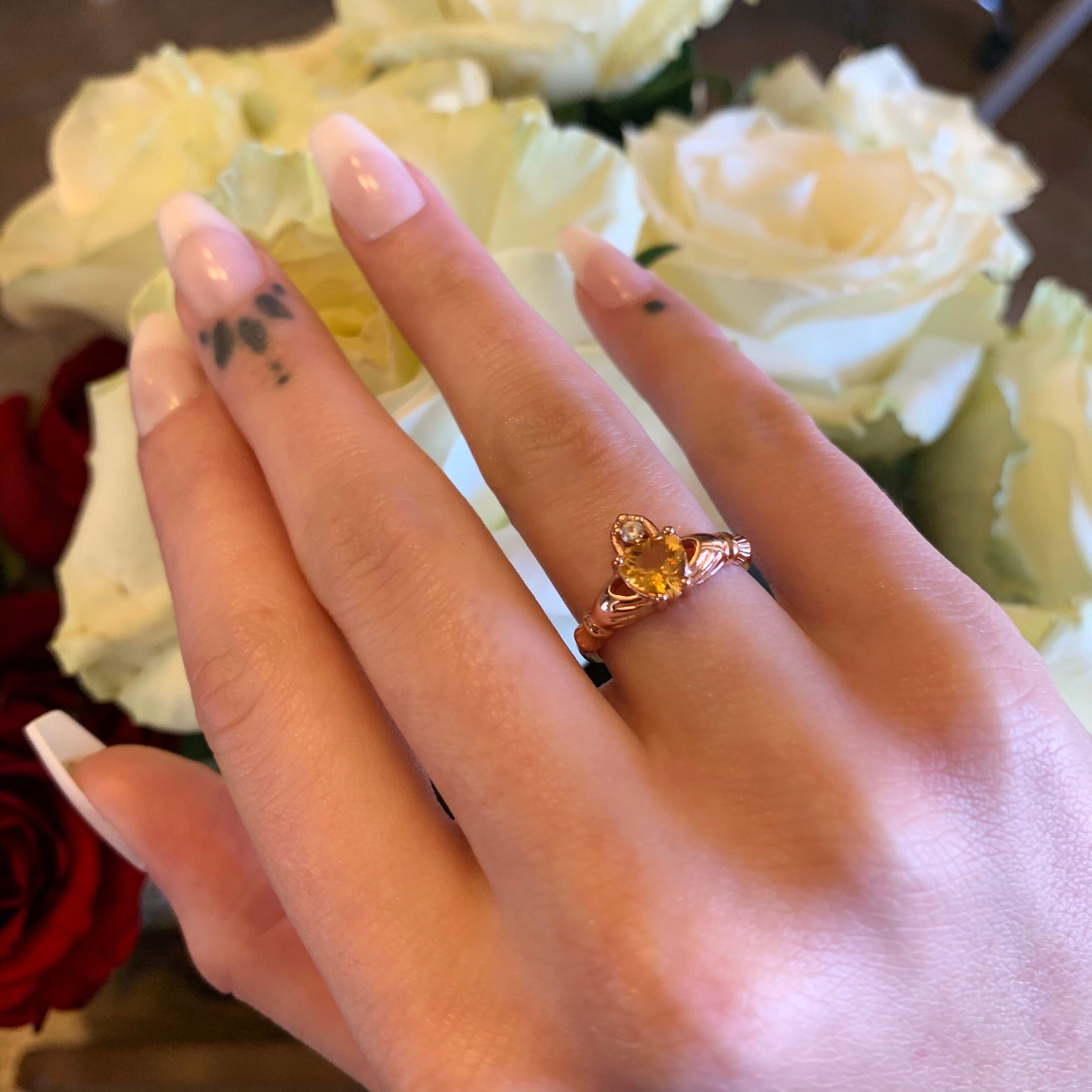 Citrine Claddagh