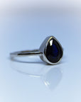 Sapphire Teardrop Ring