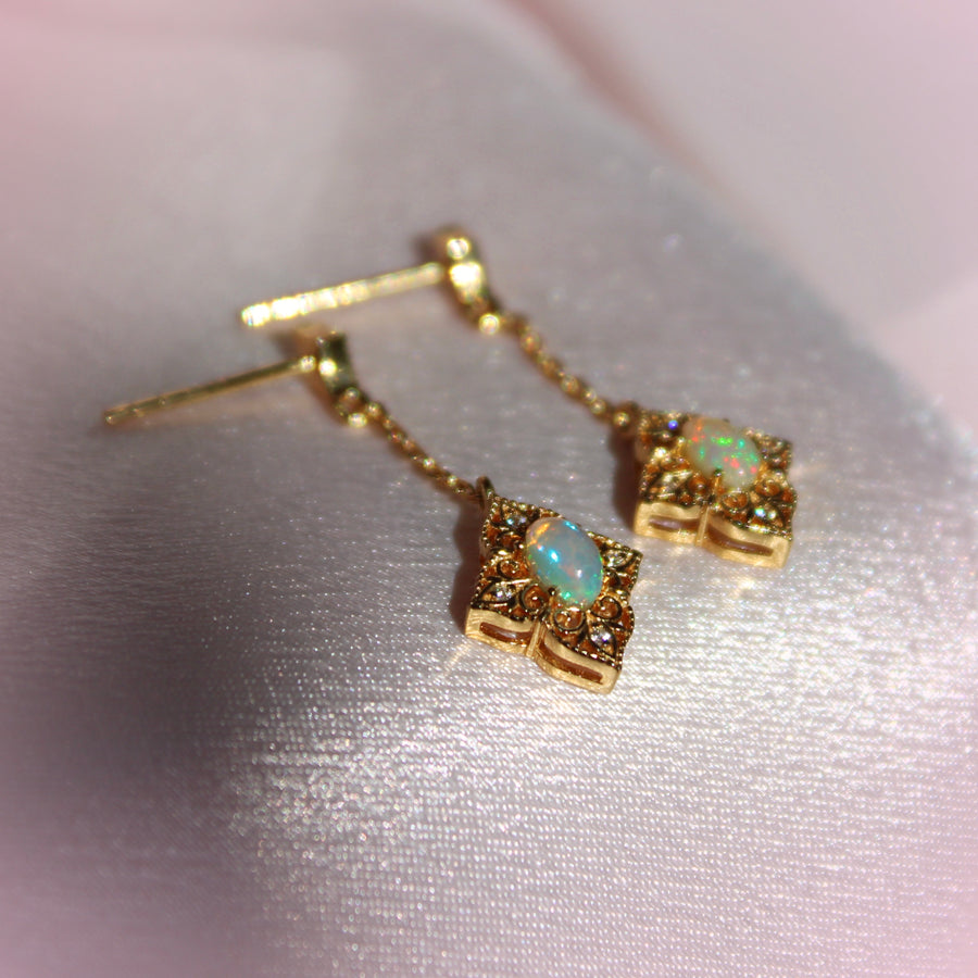 Opal Lily Earrings