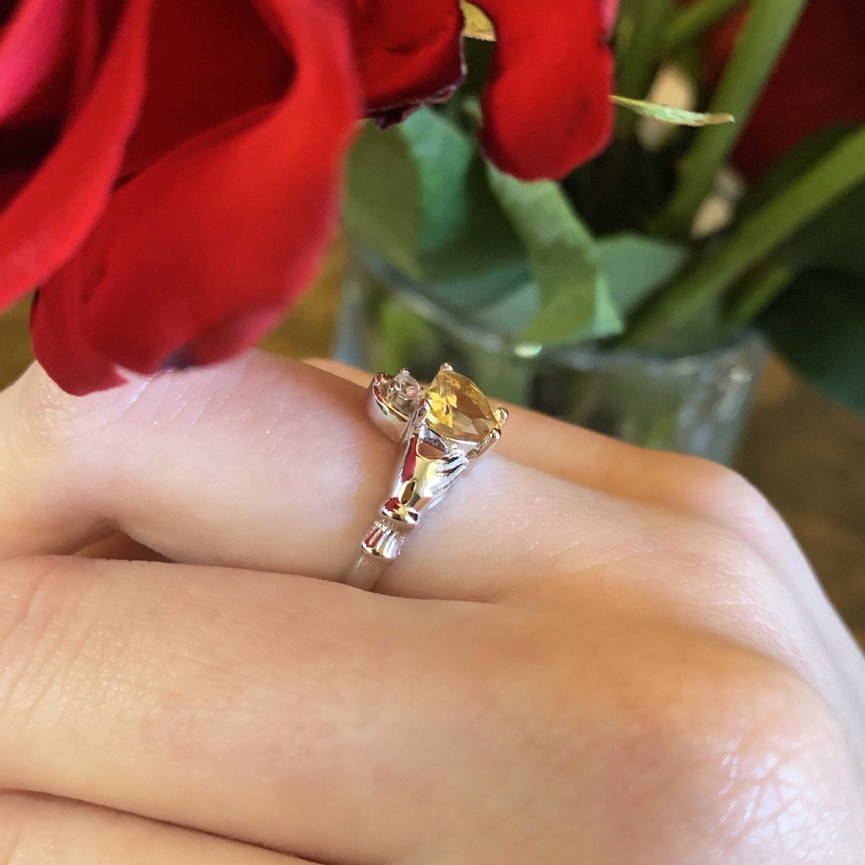 Citrine Claddagh