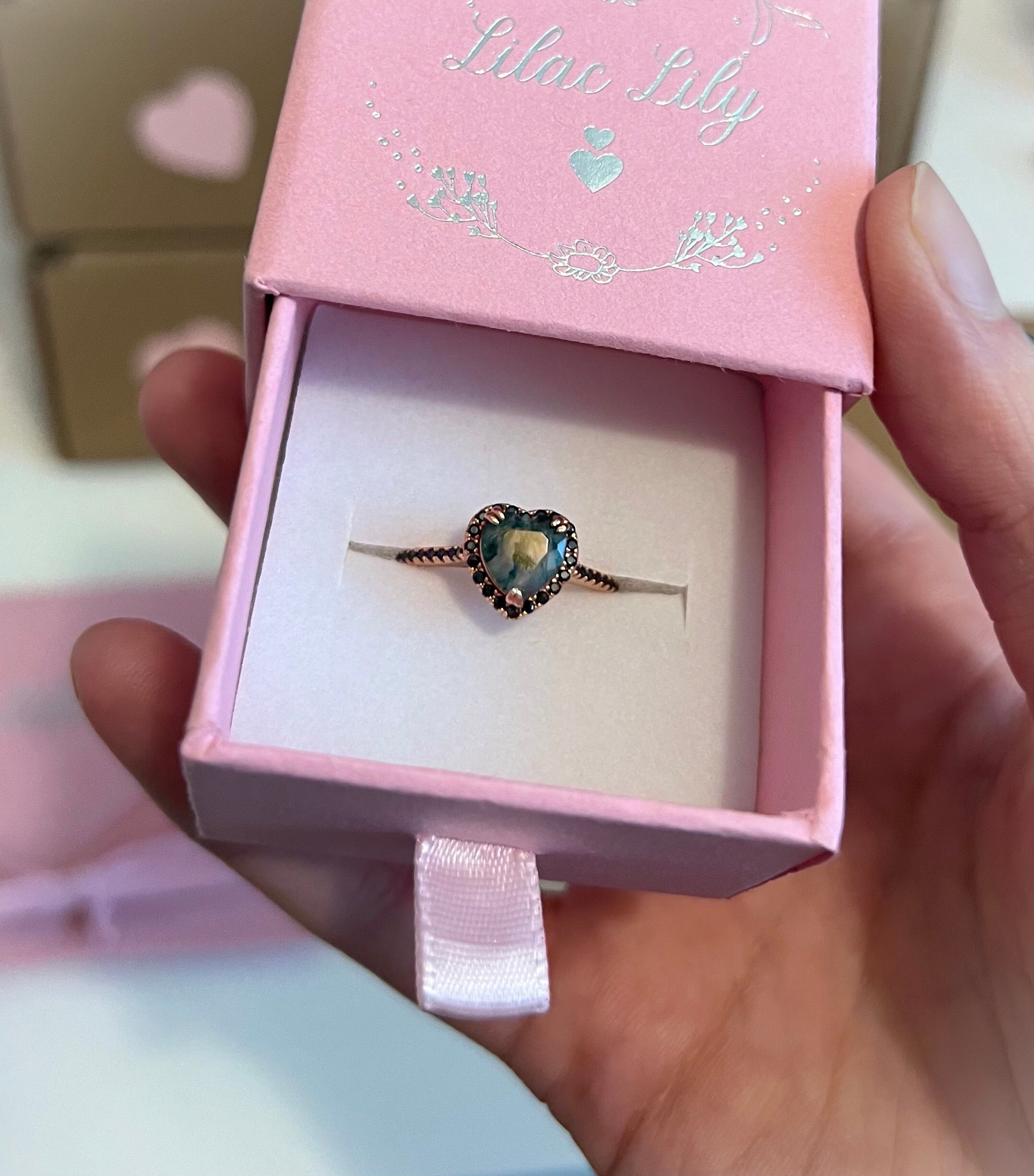 Evergreen | Moss Agate Heart