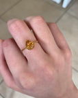 Citrine Sun Drop Ring