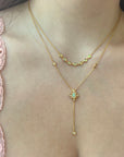 Opal Lily Necklace