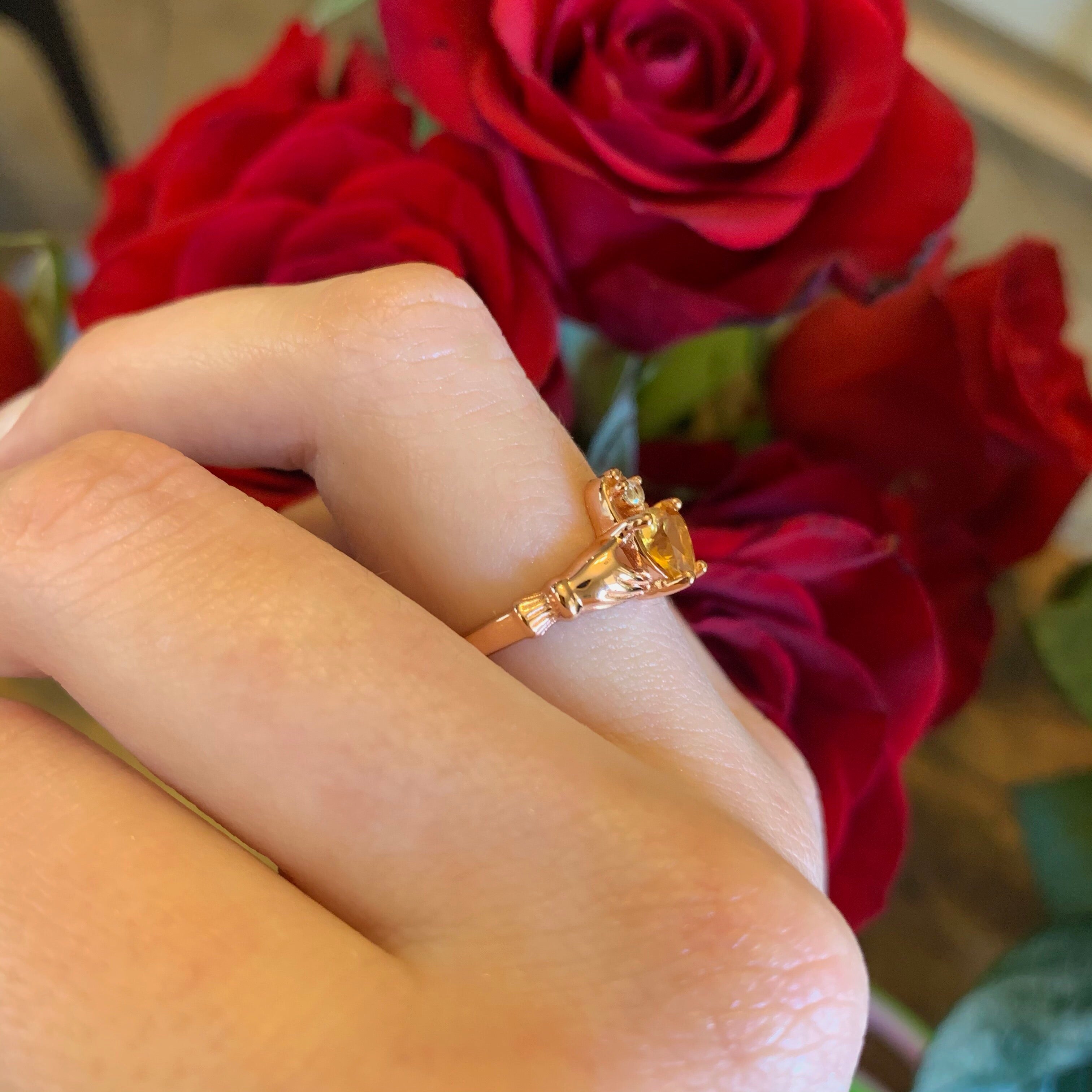 Citrine Claddagh