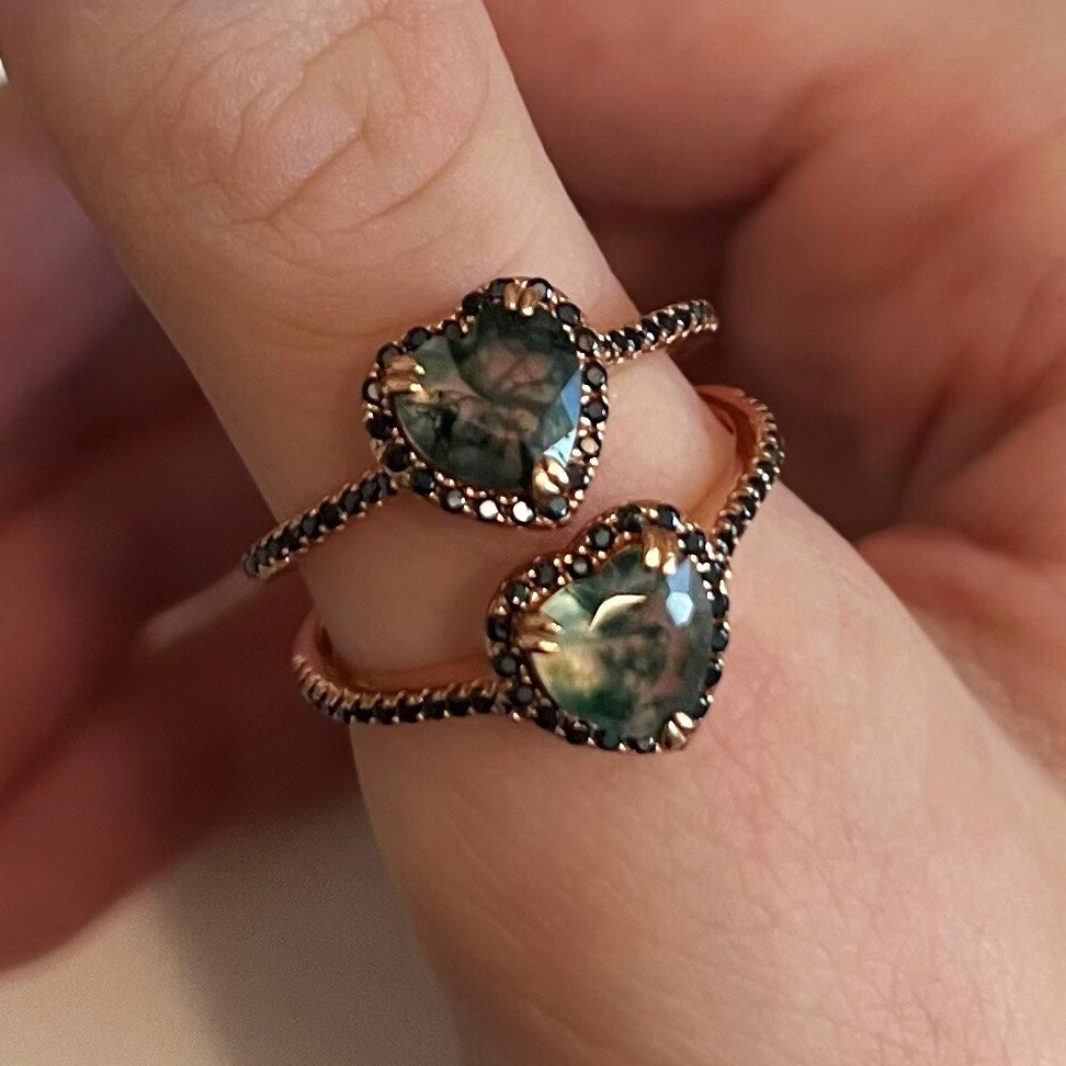 Evergreen | Moss Agate Heart