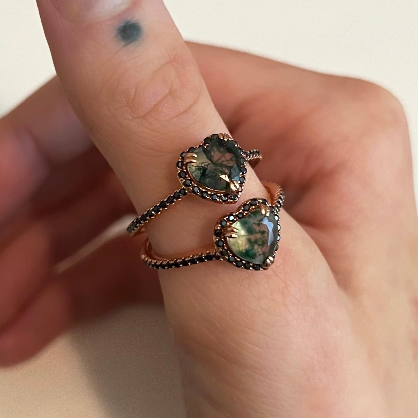 Evergreen | Moss Agate Heart